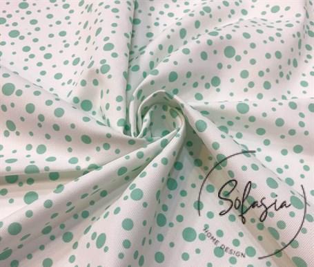 mint-droplet-pattern-fabric.jpg Mint Droplet Pattern Fabric - Image 1