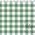 Mint Large Gingham Pattern Fabric