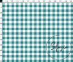 Mint Small Gingham Patterned Fabric