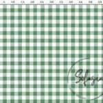 Mint Small Gingham Patterned Fabric