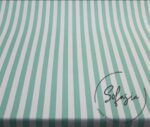 Mint Thin Striped Background Curtain Fabric - Image 6