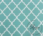 Mint White Color Moroccan Patterned Cushion Fabric - Image 5