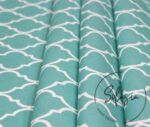 Mint White Color Moroccan Patterned Cushion Fabric - Image 8