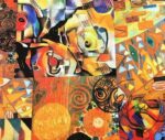 Modern Art Patchwork Fabric - Image 3