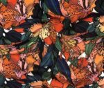 Modern Floral Patterned Sofa and Curtain Fabric - Image 3