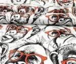 Monkeys with Glasses Pop Art Patterned Fabric - Image 7