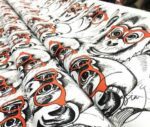 Monkeys with Glasses Pop Art Patterned Fabric - Image 8