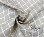 Moroccan Patterned Fabric on a Beige Background - Image 3