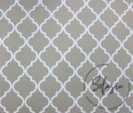 Moroccan Patterned Fabric on a Beige Background