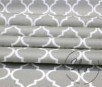 Moroccan Patterned Fabric on Light Gray Background - Image 7