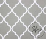 Moroccan Patterned Fabric on Light Gray Background - Image 8
