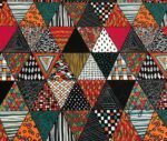 Motif Triangles Patterned Bohemian Fabric