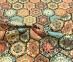 Motifed Honeycomb Pattern Fabric - Image 6