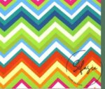 Multicolored Rainbow Zigzag Pattern Curtain and Sofa Fabric - Image 4