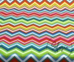 Multicolored Rainbow Zigzag Pattern Curtain and Sofa Fabric - Image 7