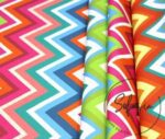 Multicolored Rainbow Zigzag Pattern Curtain and Sofa Fabric - Image 8