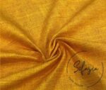 Mustard Linen Look Fabric - Image 3