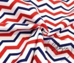 Naval Zigzag Patterned Curtain and Sofa Fabric - Image 4