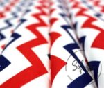 Naval Zigzag Patterned Curtain and Sofa Fabric - Image 8