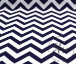 Navy Blue and White Zigzag Patterned Curtain and Sofa Fabric - Image 6
