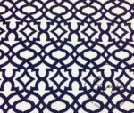 Navy Blue Ottoman Patterned Fabric