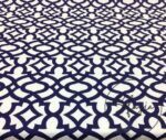 Navy Blue Ottoman Patterned Fabric - Image 6
