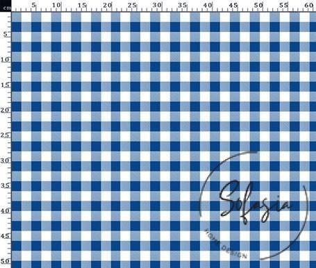 navy-blue-small-gingham-patterned-fabric.jpg Navy Blue Small Gingham Patterned Fabric - Image 1