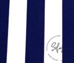 Navy Blue Thick Striped Fabric, Pillow and Cover Fabric - Image 3