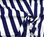 Navy Blue Thick Striped Fabric, Pillow and Cover Fabric - Image 6