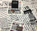 Newspaper Patterned Curtain and Sofa Fabric - Image 3