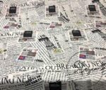 Newspaper Patterned Curtain and Sofa Fabric - Image 4