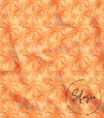 Orange Palm Tree Pattern Sofa Cover Fabric