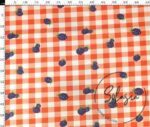 Orange Plaid Fabric for Sofa and Curtain with Blackberry Gingham Pattern - Image 3
