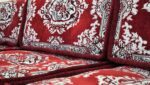 Arabic Majlis Sofa Set, Red Color L Shaped Floor Seating - Image 3