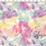 Pastel Batik Patterned Sofa and Curtain Fabric