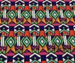 Pastel Ethnic Patterned Throw Pillow and Curtain Fabric