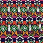 Pastel Ethnic Patterned Throw Pillow and Curtain Fabric