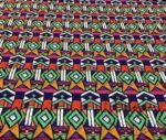 Pastel Ethnic Patterned Throw Pillow and Curtain Fabric - Image 4