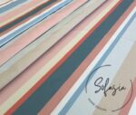 Pastel Stripe Pattern Fabric - Image 3