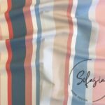 Pastel Stripe Pattern Fabric