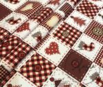 Patchwork Button Patterned Fabric - Image 4