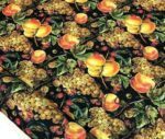 Peach Patterned Sofa and Curtain Fabric