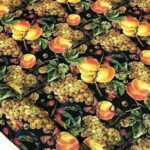 Peach Patterned Sofa and Curtain Fabric
