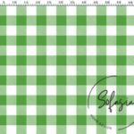 Peanut Large Gingham Patterned Fabric