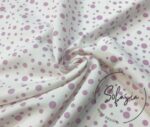 Pink Droplet Pattern Fabric