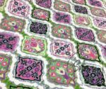 Pink Ikat Argyle Pattern Fabric - Image 5