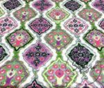 Pink Ikat Argyle Pattern Fabric - Image 6