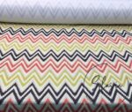 Pink Yellow Geometric Zigzag Patterned Curtain and Sofa Fabric - Image 6