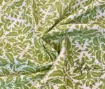 Pistachio Green Motif Patterned Background Curtain Fabric