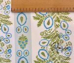 Pistachio Green Motif Stripe Patterned Drapery and Upholstery Fabric - Image 4